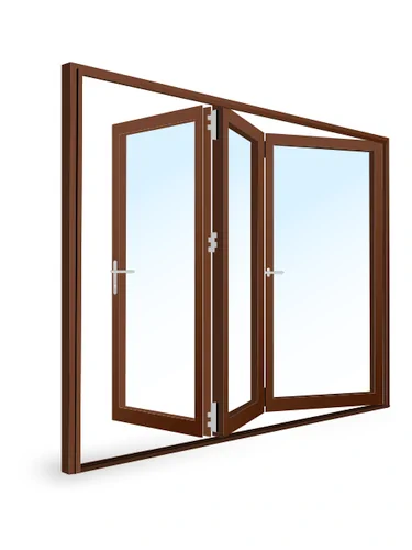 Fenstermaxx24 Österreich, Online Fenster Konfigurator, Faltschiebetuer-Holz, weißer Hintergrund