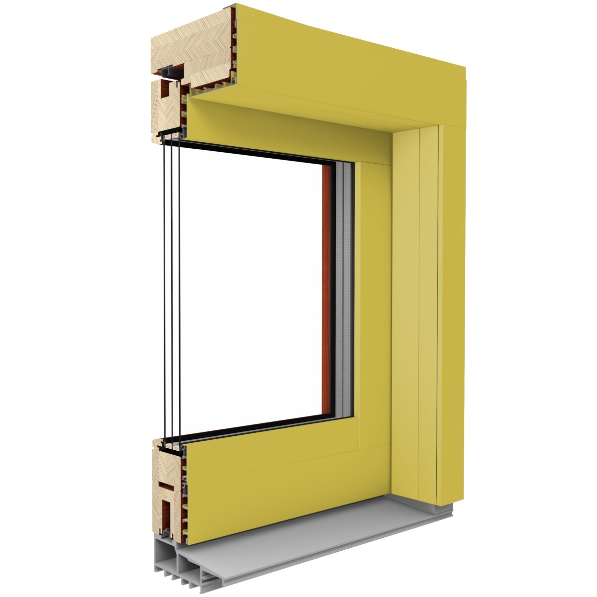 Fenstermaxx24 – Duoline Hs Lemon yellow RAL 1012