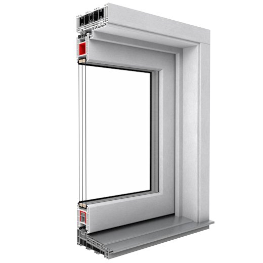 Fenstermaxx24 – drzwi iglo hs Aluminium Szczotkowane