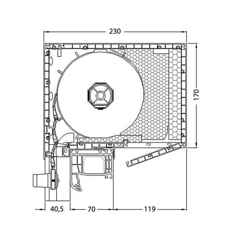 Fenstermaxx24 – technischer Profilschnitt mit unterer Revision 1